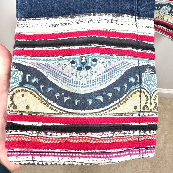 Anthropologie Pilcro Stet Patchwork Cuff Jeans Size 28 - Picture 9 of 12